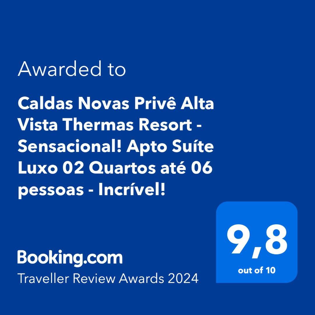 Caldas Novas Prive Alta Vista Thermas Resort - Sensacional! Apto Suite Luxo 02 Quartos Ate 06 Pessoas - Incrivel! Kültér fotó